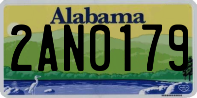 AL license plate 2AN0179