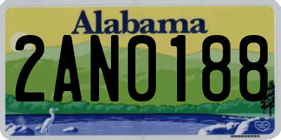 AL license plate 2AN0188