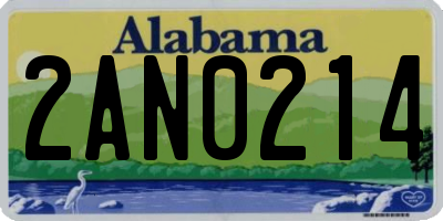AL license plate 2AN0214