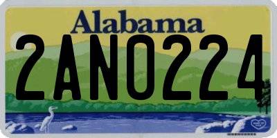 AL license plate 2AN0224