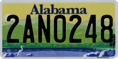 AL license plate 2AN0248