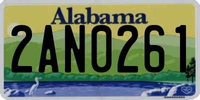 AL license plate 2AN0261