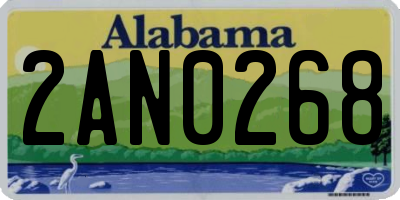 AL license plate 2AN0268