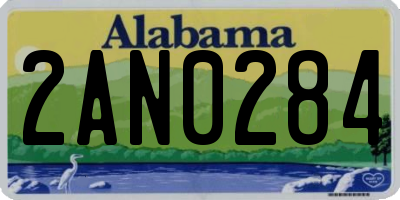 AL license plate 2AN0284