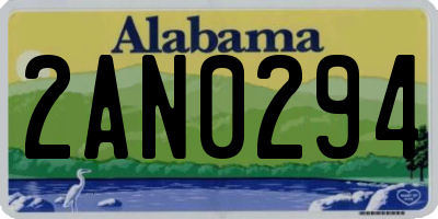 AL license plate 2AN0294