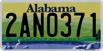 AL license plate 2AN0371