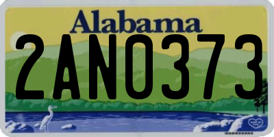 AL license plate 2AN0373
