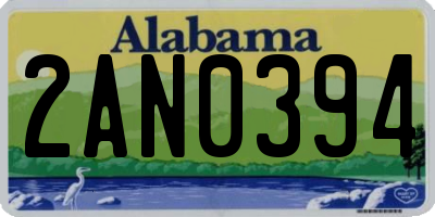 AL license plate 2AN0394