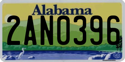 AL license plate 2AN0396
