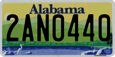 AL license plate 2AN0440