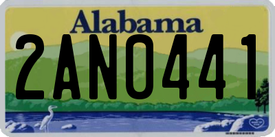 AL license plate 2AN0441