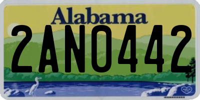 AL license plate 2AN0442