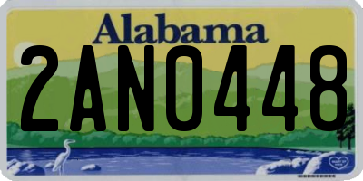 AL license plate 2AN0448