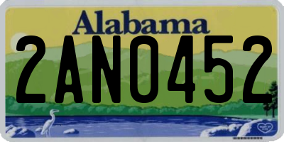 AL license plate 2AN0452