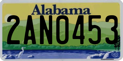 AL license plate 2AN0453