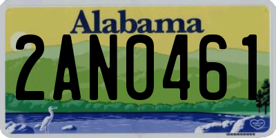 AL license plate 2AN0461