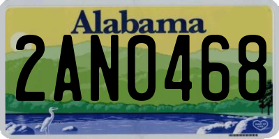 AL license plate 2AN0468