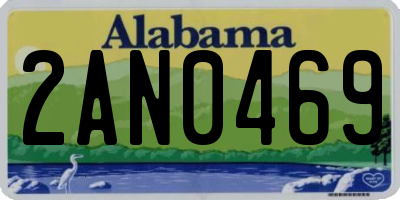 AL license plate 2AN0469