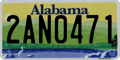 AL license plate 2AN0471