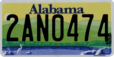 AL license plate 2AN0474