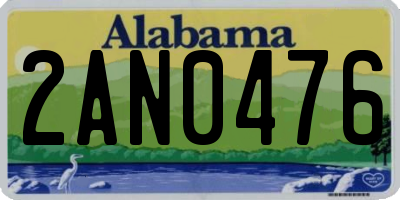 AL license plate 2AN0476