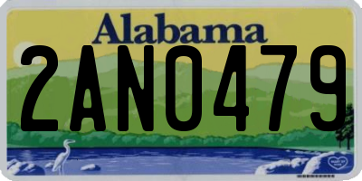 AL license plate 2AN0479