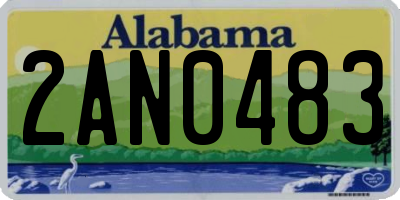 AL license plate 2AN0483