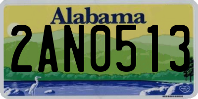 AL license plate 2AN0513