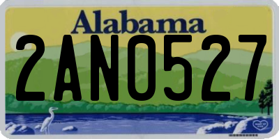 AL license plate 2AN0527