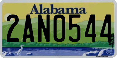 AL license plate 2AN0544