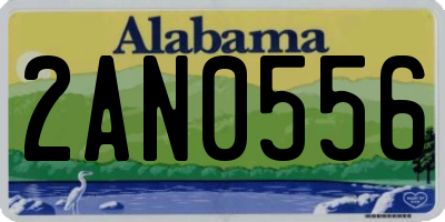 AL license plate 2AN0556