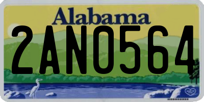 AL license plate 2AN0564