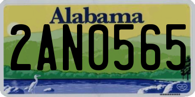 AL license plate 2AN0565