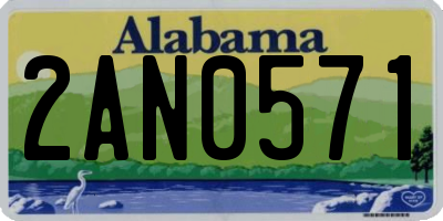 AL license plate 2AN0571