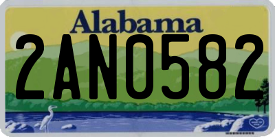 AL license plate 2AN0582