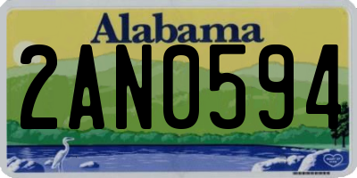 AL license plate 2AN0594