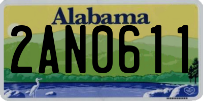 AL license plate 2AN0611
