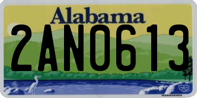 AL license plate 2AN0613