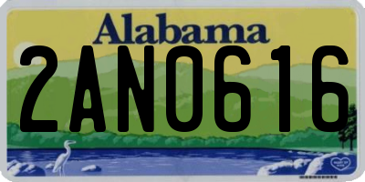 AL license plate 2AN0616