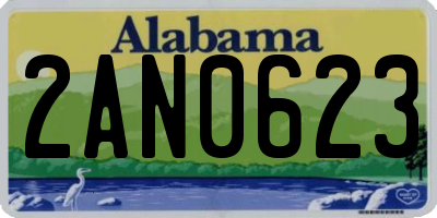 AL license plate 2AN0623