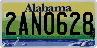 AL license plate 2AN0628