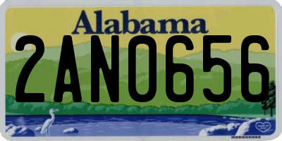 AL license plate 2AN0656