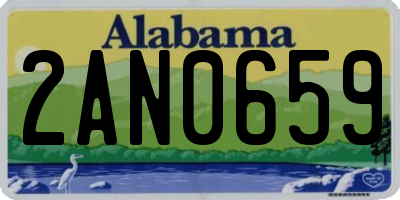 AL license plate 2AN0659