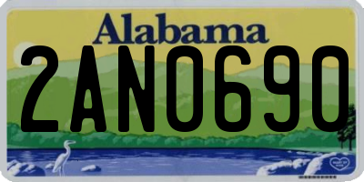 AL license plate 2AN0690
