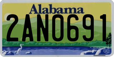 AL license plate 2AN0691
