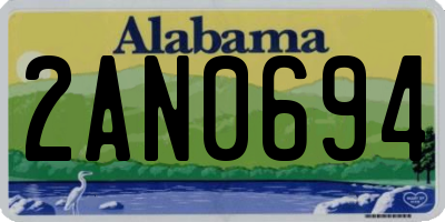 AL license plate 2AN0694