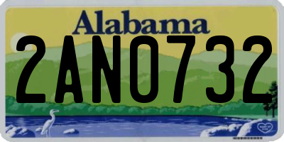AL license plate 2AN0732