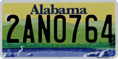 AL license plate 2AN0764