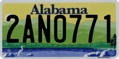 AL license plate 2AN0771