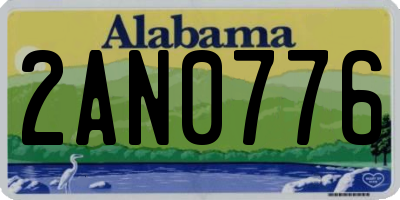 AL license plate 2AN0776